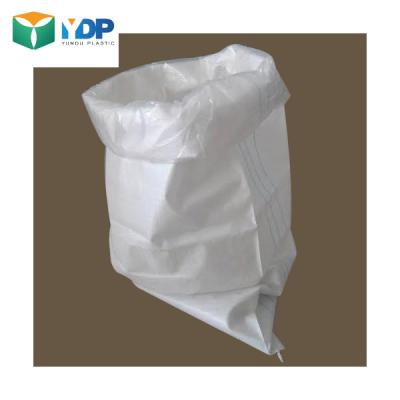 China White 60*90cm 50 Lb Sack Of Beans PP Woven Bean Bag For Maize Grain for sale