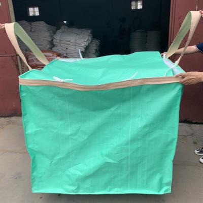 China a faixa clara do desperdício de 3yard 100gsm ensaca 12x12 saco de uma faixa clara de 1 tonelada para carregar pulverizado granulado à venda