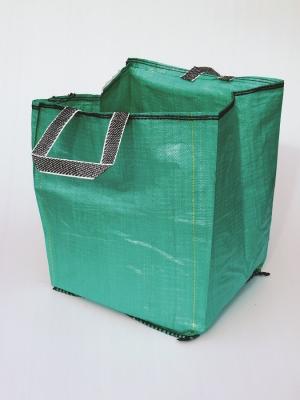 China 2 Cubic Meter Skip Dumpster Bag Heavy Duty Construction Reusable Garbage Bag for sale