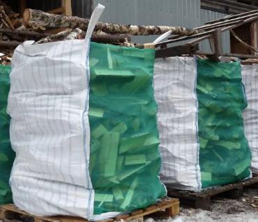 China PP Breathable Big Bulk Fibc Vented Bags Mesh Jumbo Bag For Firewood 1000kg 1200kg for sale