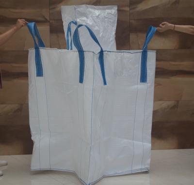 China 4 Belts FIBC Fully Loop PP Woven Big Bag HDPE 2000kg Cement Big Bag for sale