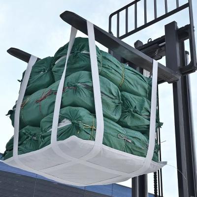 중국 모래질 시멘트 설탕 소금을 위한 폴리에스테르 평평한 붕대 가방 1 톤 판매용