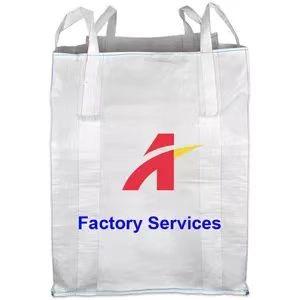 China Polypropylene PP Woven Fibc Bags Cement Container Loading PP Big Bag For Bulk Packing Transport for sale