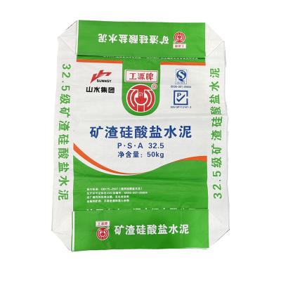China Ad-Star Pp Woven Fabric Bag Valve Port Sack Bag For Cement 25kg 40kg 50kg for sale