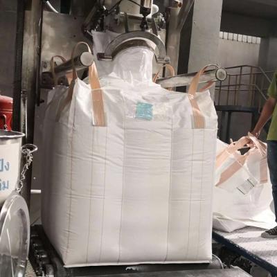 China PP Woven Big Baffle Bulk Bag 1000-2000 kg 4 Panel Baffle Bag Verpackung zu verkaufen