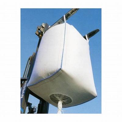 China 2000LBS Top Bottom Spout Jumbo PP Big Bag Loading unloading sand cement for sale