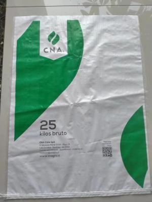 China 25kg 50kg 70kg Pp Bolsa tejida Logotipo transparente Bolsa de impresión Color de fábrica de China personalizado en venta