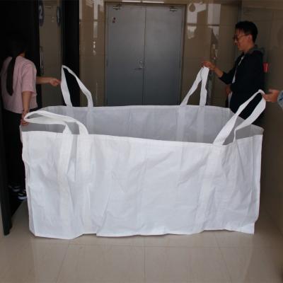 China 2000kg UV Stable Dumpster Waste Skip Bag For Construction Waste Hippo Bag for sale