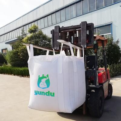 China Anti-UV Waterproof FIBC PP Woven Big Bag For Packing Powder Boric Acid for sale