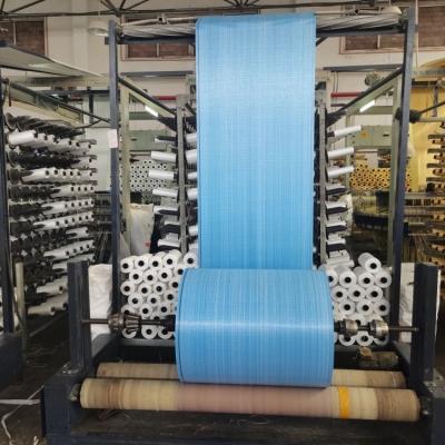 China Blue Tubular PP Fibc Fabrics For Grain Corn Bags PP Woven Bag Rolls for sale