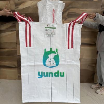 China 1 Ton 100% Virgin Pp Jumbo Sack FIBC Bulk Bag For Chemical Melaming for sale