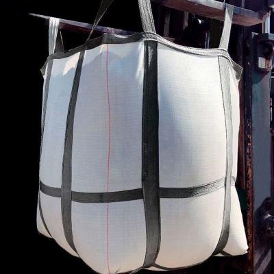 China 2 Tons 4 Loops FIBC Bulk Bag 100% PP Large Capacity Bag Jumbo Bag For Gravel Sand Cement for sale