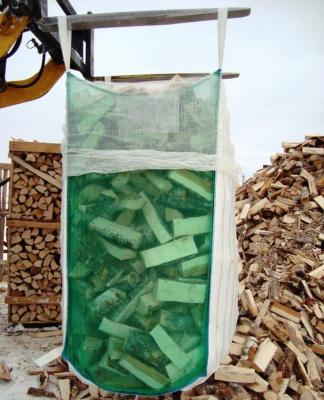Cina Customized Size And Logo Firewood Bulk Bag With Moisture Barrier And UV Protection in vendita