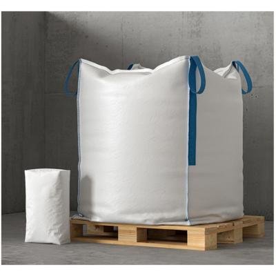 China 100% PP Jumbo Baffle Bags Q Bags FIBC Bulk Bags Top Spout Botton Flat 1500kg Loading For Fertilizer Grain Seed for sale