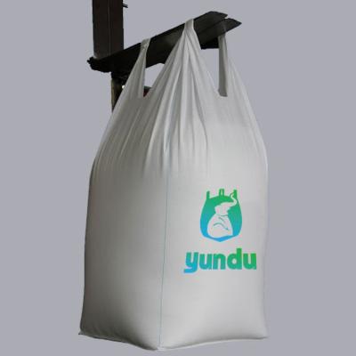 China 1500kg Two Loops FIBC Big Bag High Loading Capacity Heavy Duty Bags For Liquid Cement Concrete for sale
