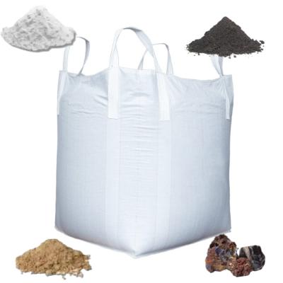 China Bolsa a granel FIBC de 1 tonelada con deflector Q Bag PP jumbo big bags para empacar tapioca maíz grano de trigo en venta