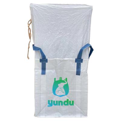 China 1500kg PP Jumbo Bag Big Bag FIBC Bulk Bag PP Woven Big Bag Packaging Iron Ore Stone Cement for sale