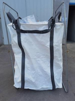 China 2000 Kg Bulk Mineral Bags FIBC Bulk Bag For Cement Sand With PE Liner Stevedore Belt for sale