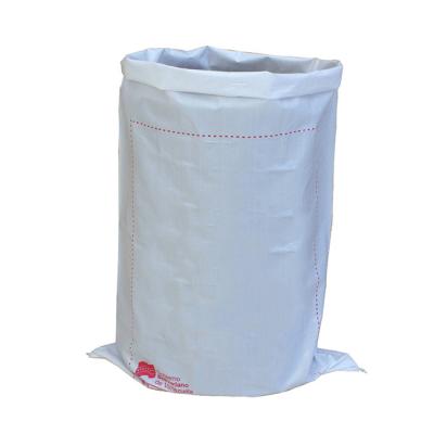 China 25kg 50kg Laminated Polypropylene Grain Food Fertilizer Rice Flour Salt Stone Gravel Sacks PP Woven Bags for sale