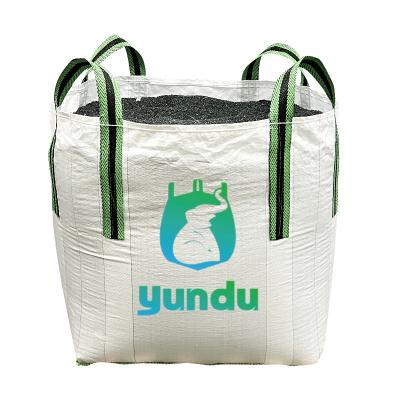 China 1 Ton 2 Ton Big Bags 1000kg 100% Polypropylene Big Bulk Jumbo FIBC Bag for sale