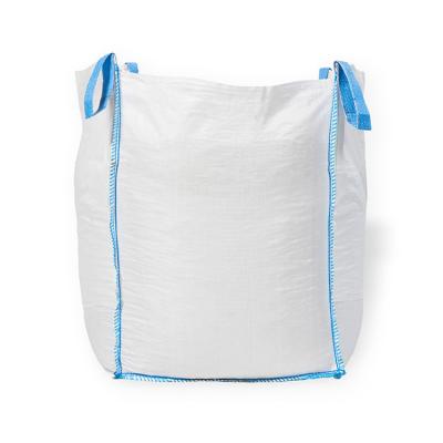 China 1 Ton FIBC Bulk Bag With Baffle Q Bag 100*100*130cm PP Jumbo Big Bags For Packing Corn Wheat Grain for sale
