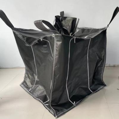 China High Quality Baffle Black Big Bag Dust Proof Fibc Bag Packing Carbon Black for sale