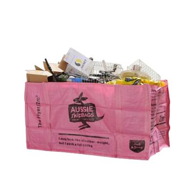 중국 Dumpster Bag Of Construction Waste 1 Yard 2 Yard 3 Yard Skip Bag 판매용