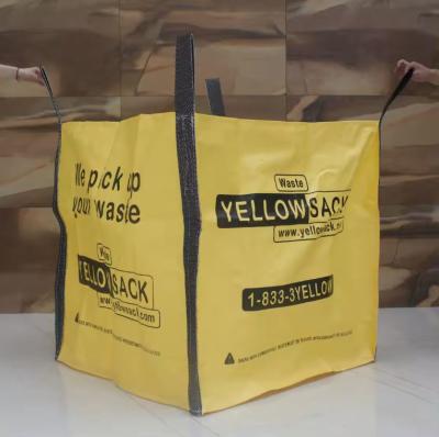 中国 100% 純ポリプロピレン 廃棄物 スキップバッグ カスタマイズできる色とロゴ 販売のため