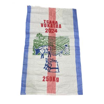 中国 マダガスカルに輸出された250kgPP織物袋 アフリカ市場向け織物穀物袋 販売のため