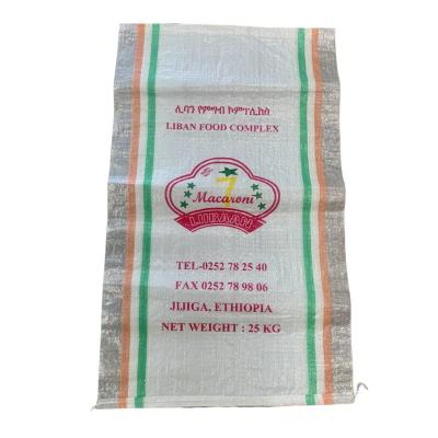China Impresión personalizada de bolsas de arroz PP fabricantes de bolsas tejidas en China en venta