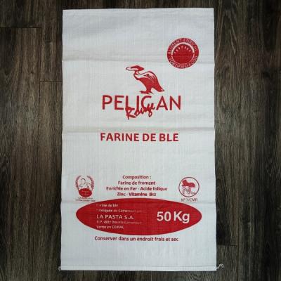China Saco tejido de alta calidad para la agricultura bolsas de embalaje de impresión de colores en venta