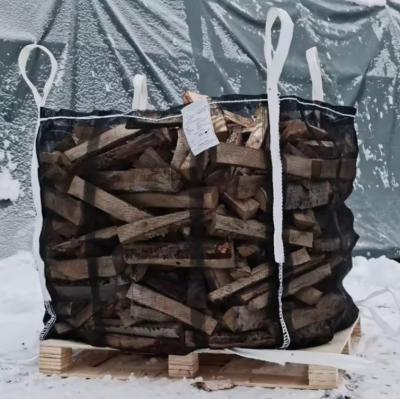 China U-Type 100% PP Firewood Bulk Bag Customized size and color firewood bulk bag for sale à venda