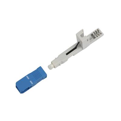 China Alligator clip, front bar wedge, SM, 52mm, for drop cable, vertical input, SC/UPC Field Assembly Optical Connector for sale