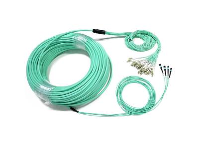 China MPO MTP To 48 Core LC 2.0mm OM3 Fiber Optic Patch Cords for sale