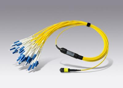 China Single Mode 48 Core LSZH MPO  Fiber Optic Cable Assemblies for sale