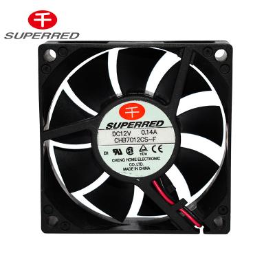 China UL Certification Computer Case 70x20mm DC 12V Brushless PC Fan for sale