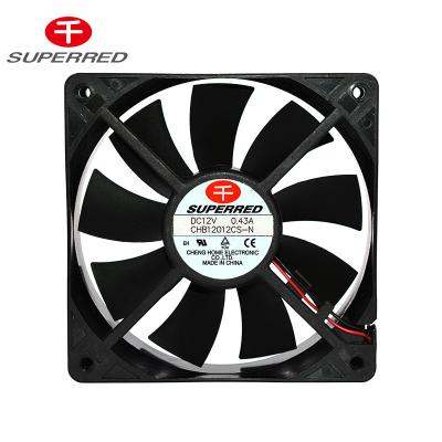 China Plastic PBT 94V0 120x25mm DC12V Server Cooling Fan for sale