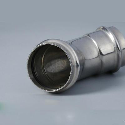 China 304 Stainless Steel Weld Fittings , Nickel White Capillary Elbow for sale