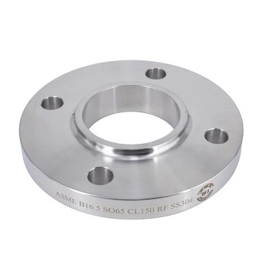 China Sanitary Stainless Steel Grooved Fittings DN50 Straight Pipe Fittings Flange End for sale