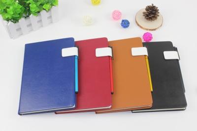 China Business notebook with pen holder(smooth cover) for sale