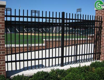 China 8ft welded steel tube residential ornamental fencing for border for sale