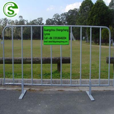 China Anti-rust security hot dipped galvanized mobile metal police barricades fow crowd control for sale