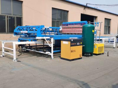 China Blue White Air Cylinder 10KW Wire Mesh Fencing Machine for sale