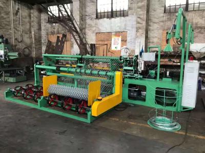 China Motor 5.5kw Twisted Edge Playground Chain Link Fence Making Machine for sale