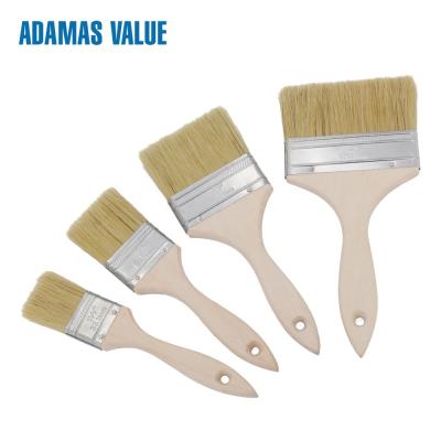 China Wood Handle Natural Bristle Paint Brush Epoxy Glue For Decoration Painting for sale