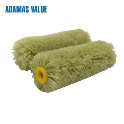 China Polyester Small Roller Brush , 6mm Core Dia Green Little Paint Rollers for sale