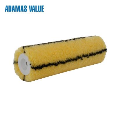 China Stitched Yellow Paint Roller Brush  With Superior Moisture Absorption for sale