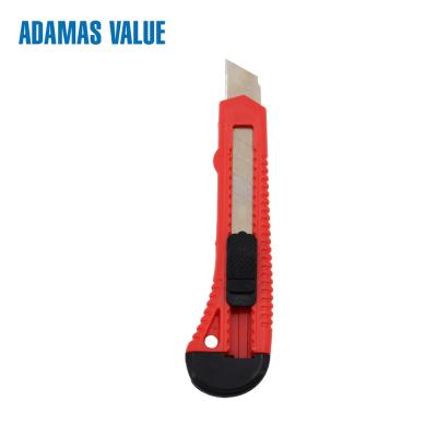 China Cuchillo del botón, cuchillo 18m m, cuchillo plástico del cortador de la broche de la empuje-cerradura del ABS del cuchillo en venta