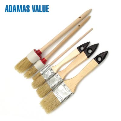 China High Elasticity Varnish Brushes Natural Bristle Pure Bristles Metal Ferrule for sale