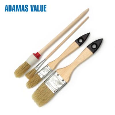 China Pig Bristle Natural Bristle Paint Brush Tapered Filament With Any Color for sale